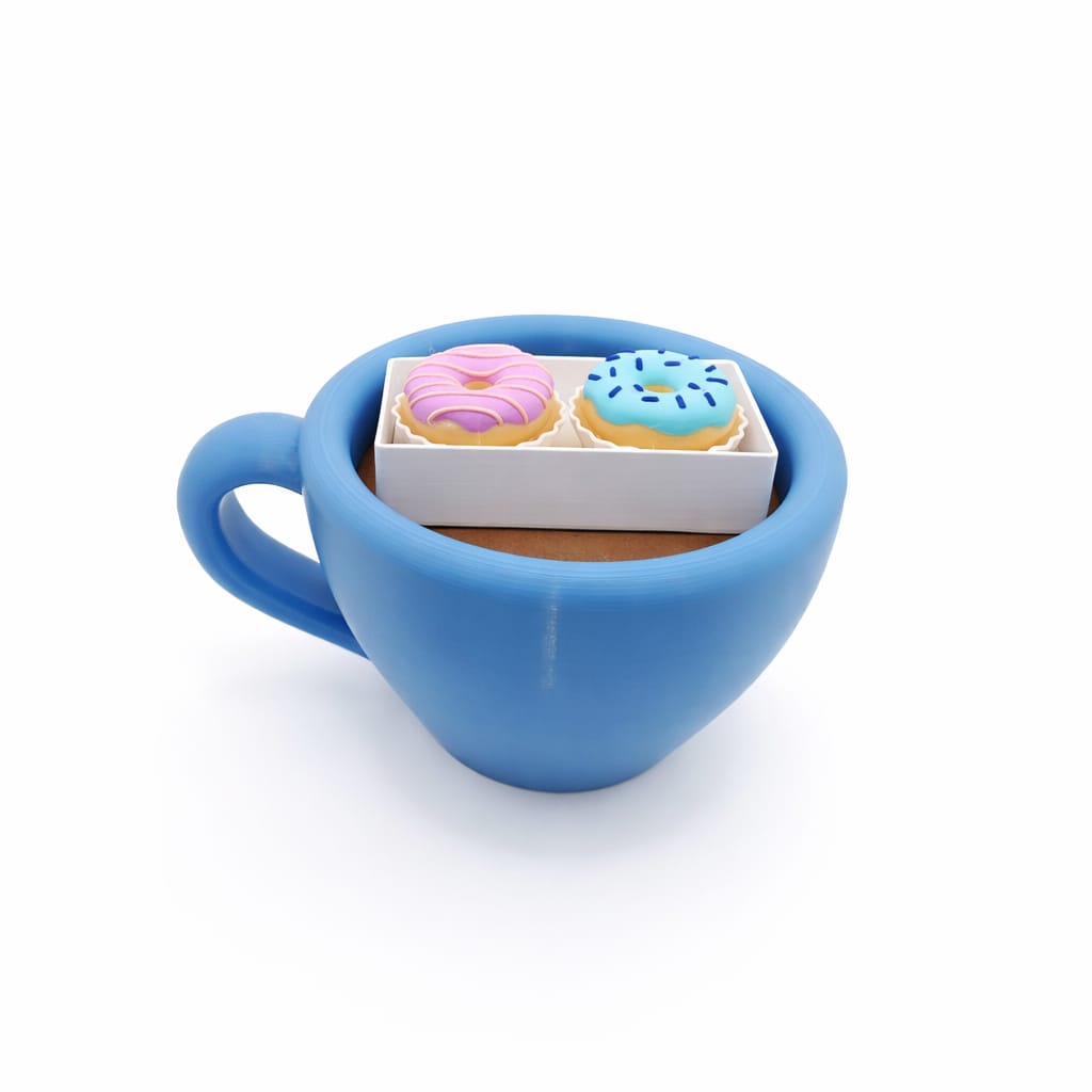 2 Donuts ASMR Clicker Keychain