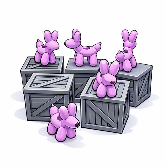 Balloon Puppy Dog - Straw Topper