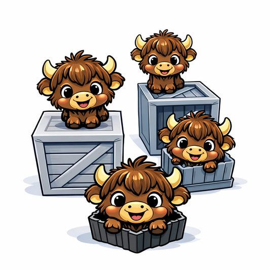 Moo Moo the Cute Cow - Straw topper