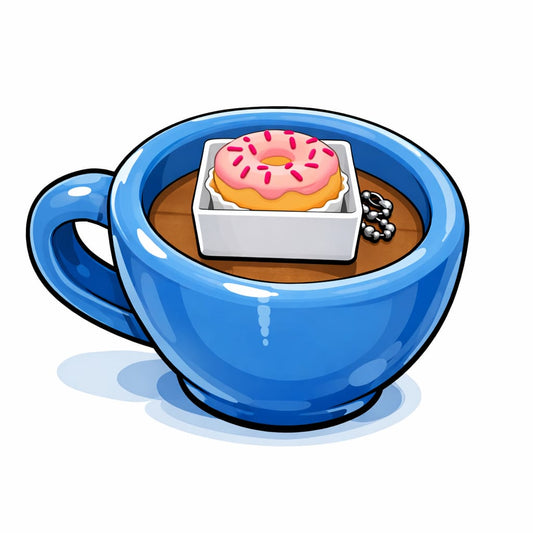 Strawberry Donut ASMR Clicker Keychain